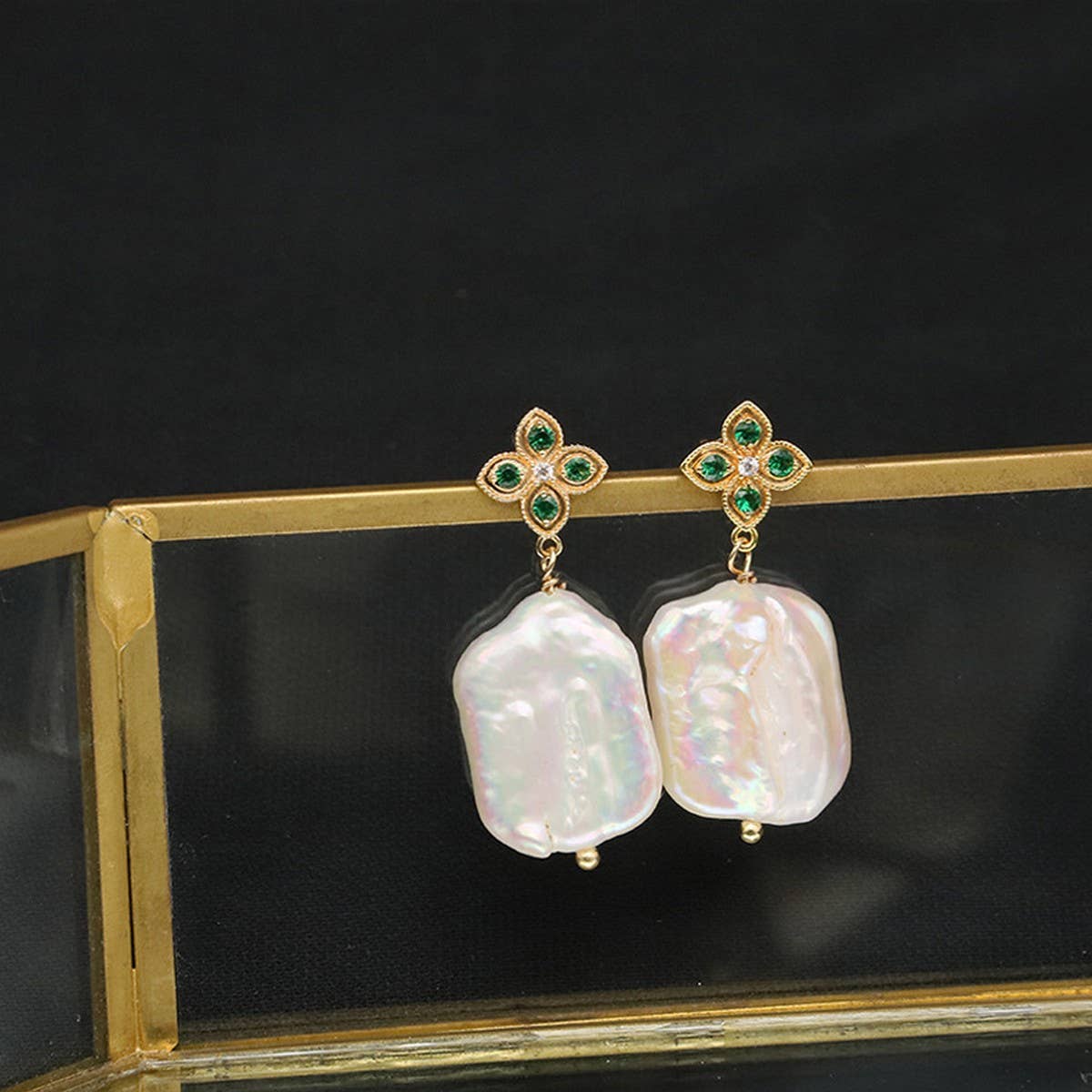 NEW NATURAL FRESHWATER PEARL EARRINGS FOR WOMEN