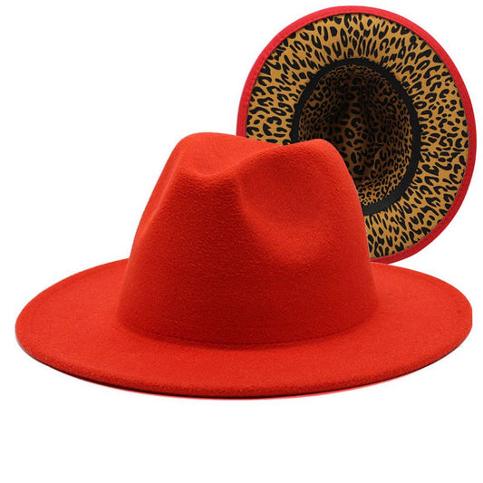 THICKENED DOUBLE-SIDED HAT TWO-COLOR JAZZ HAT_CWAH2536