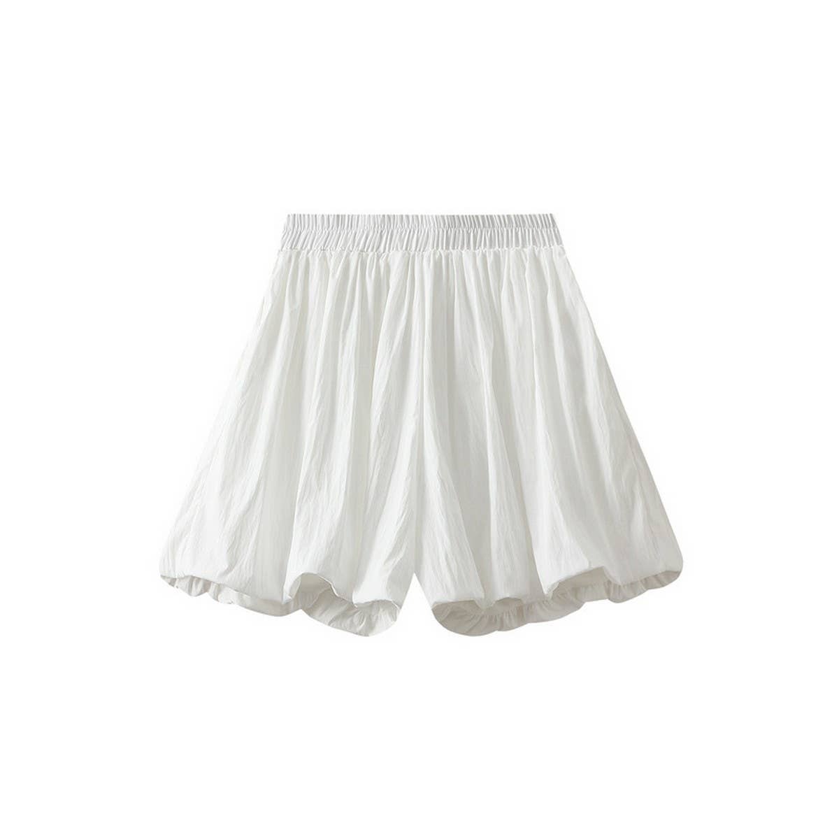 Bubble Skirted A-Line Pumpkin Puff Shorts_CWBMS0340