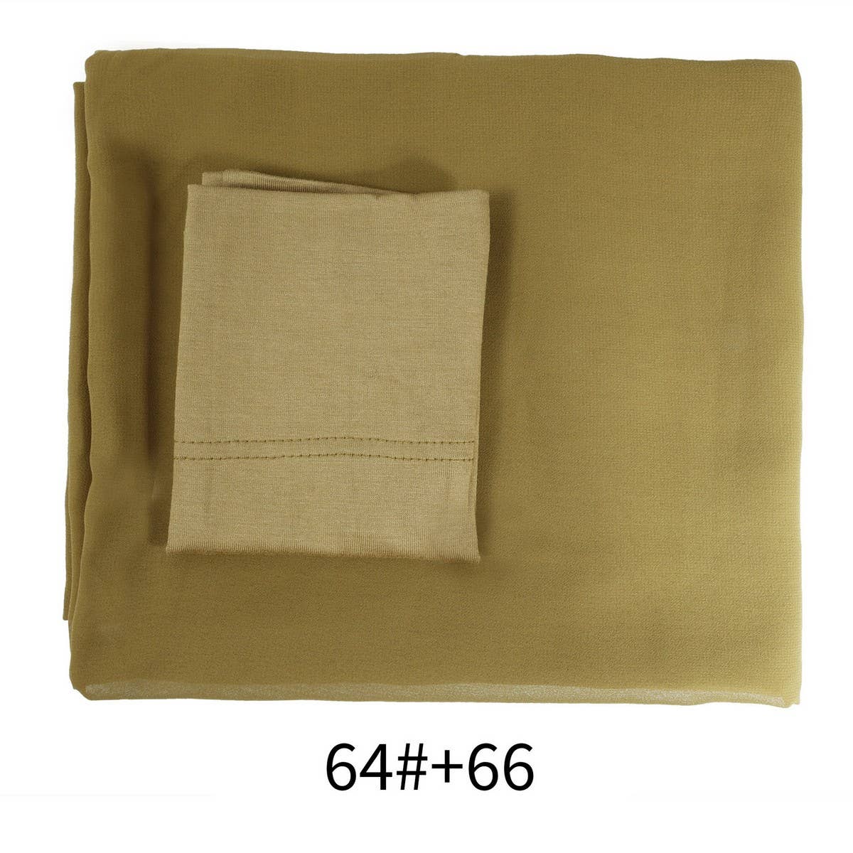 TWO-PIECE CHIFFON SHAWL AND HEADSCARF