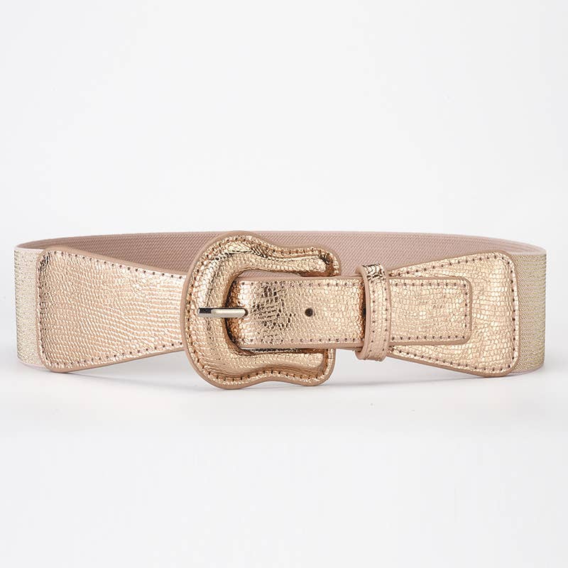 Elastic imitation leather PU with dress jacket waist seal