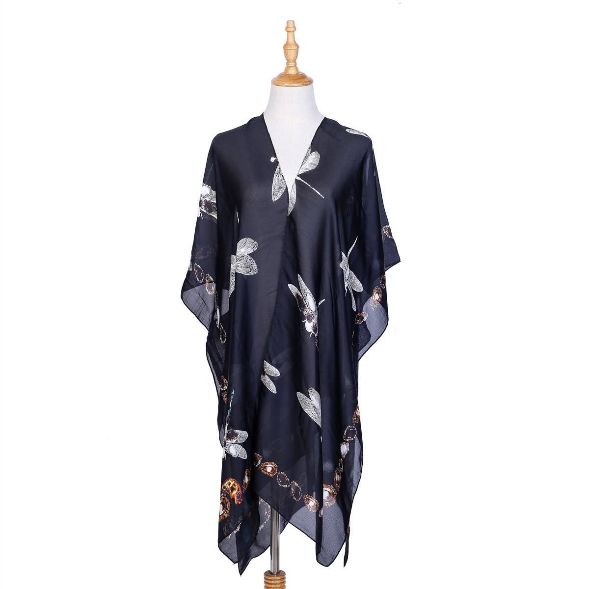 DRAGONFLY PRINTED KIMONOS,SUMMER CARDIGAN