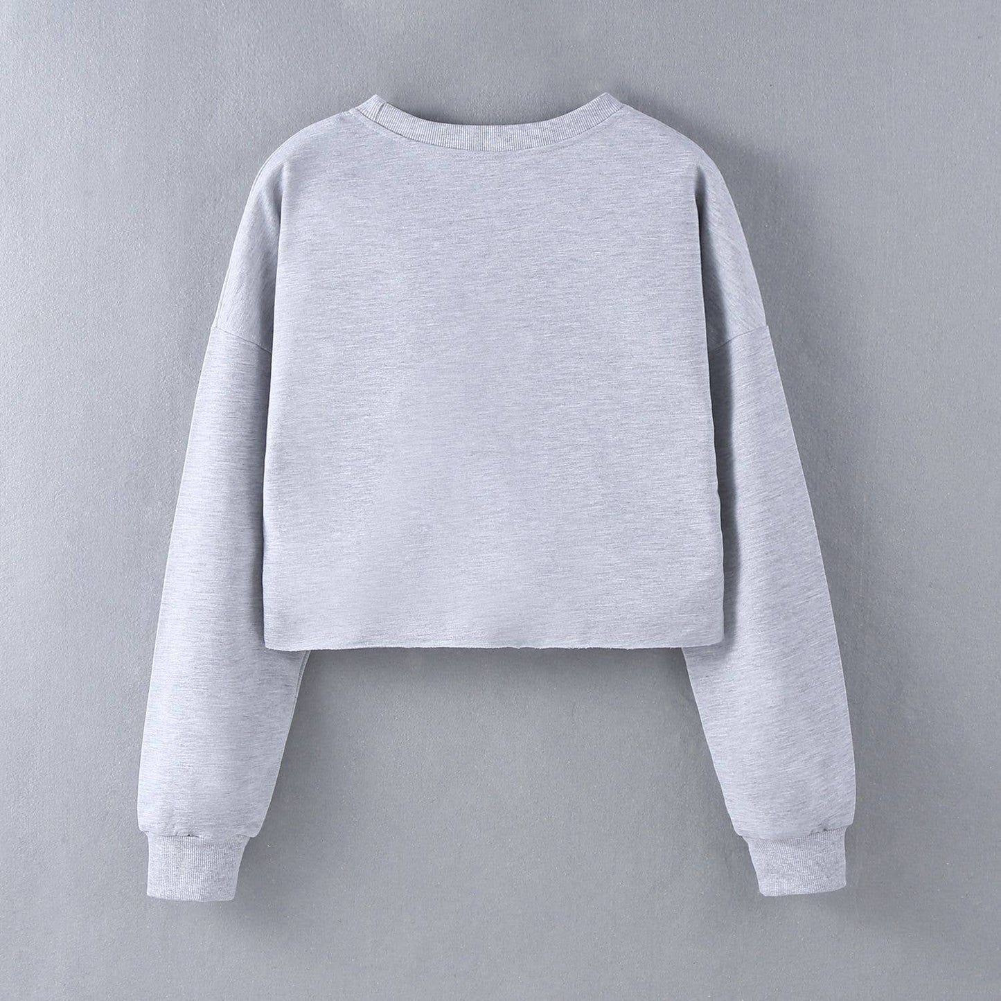 STREET STYLE FASHION PRINTED LONG SLEEVE TOP