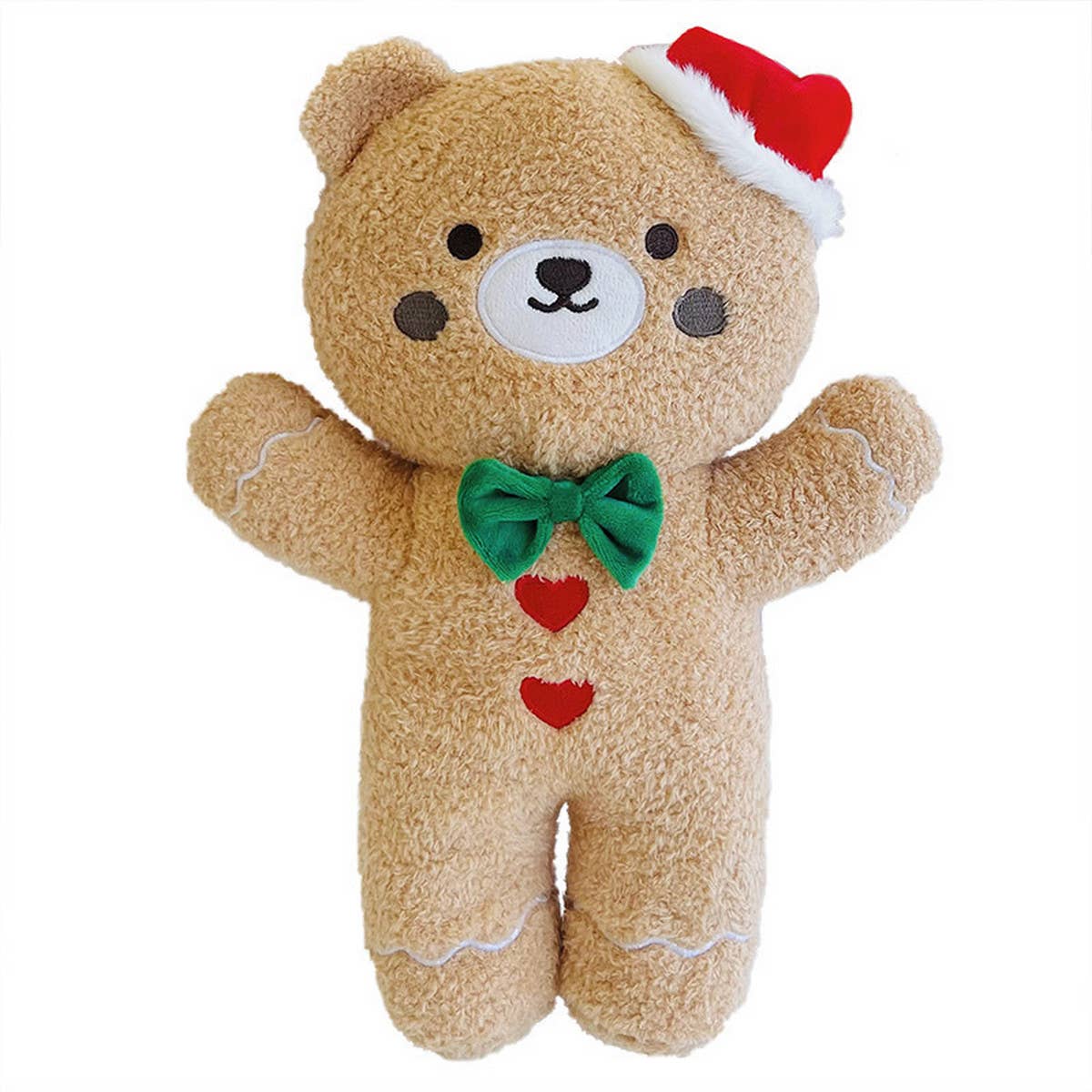 CUTE BEAR DOLL PILLOW WITH SANTA HAT