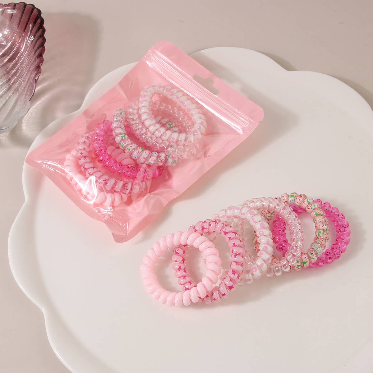 WOMEN HIGH ELASTIC COLOR SET OF 6 HAIR TIE_CWAHA0496