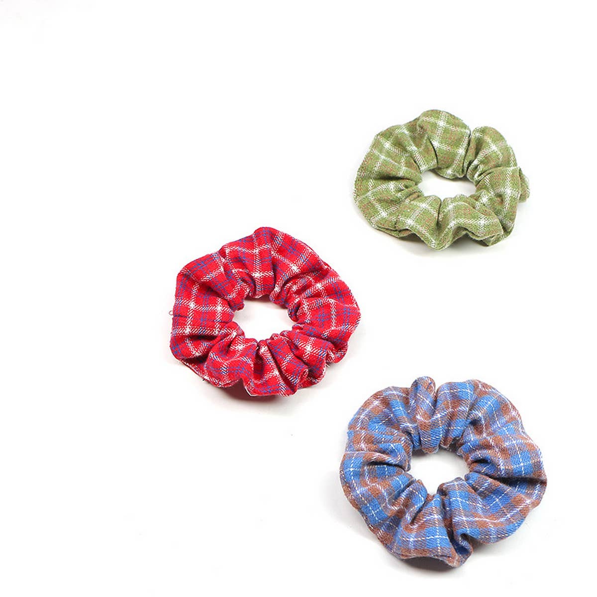 SIMPLE NEW PLAID HAIR TIE_CWAHA1066