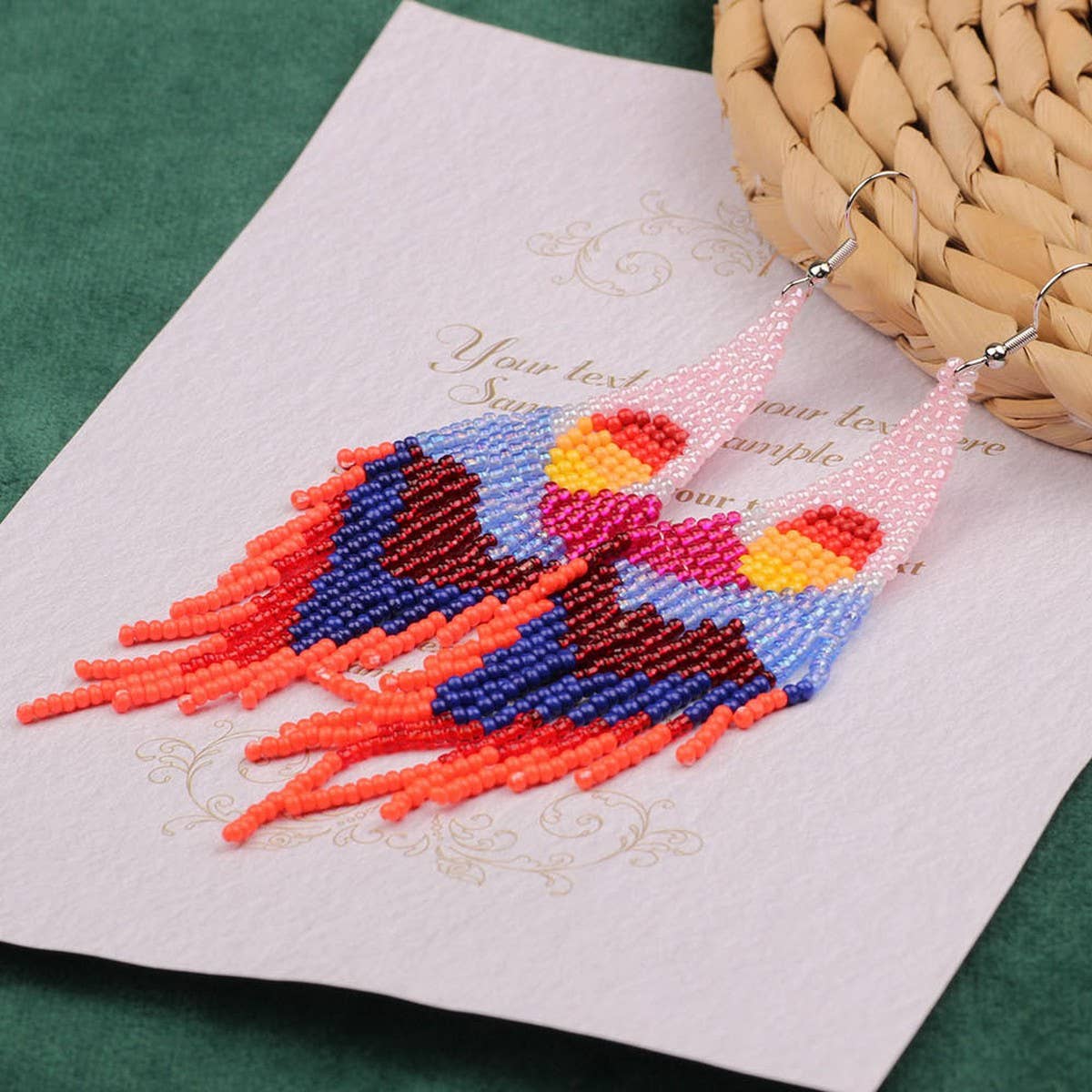 FASHIONABLE BOHEMIAN HAND-WOVEN TASSEL EARRINGS_CWAJE4000