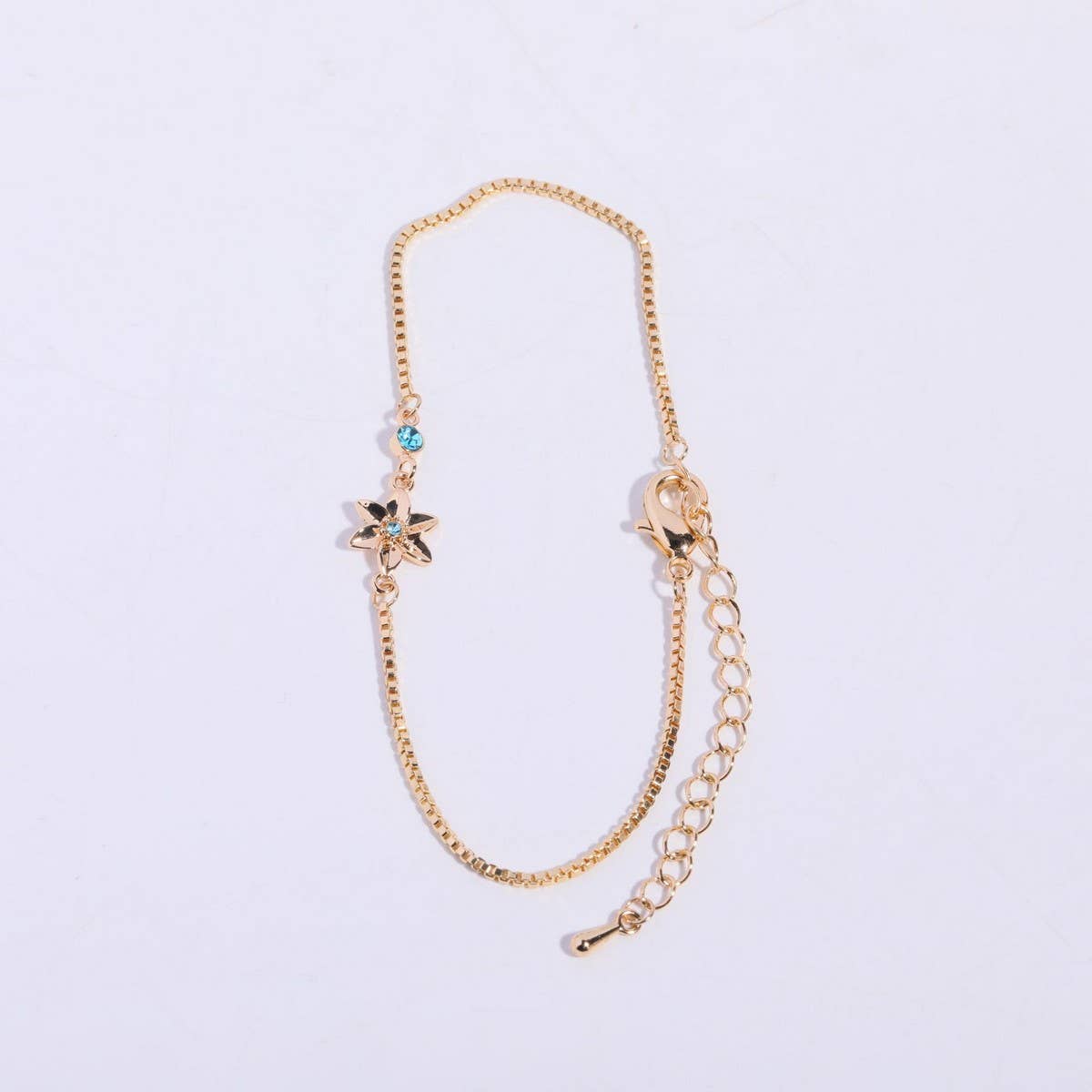 DECEMBER FLOWERBRACELET ZIRCON PENDANT BRACELET
