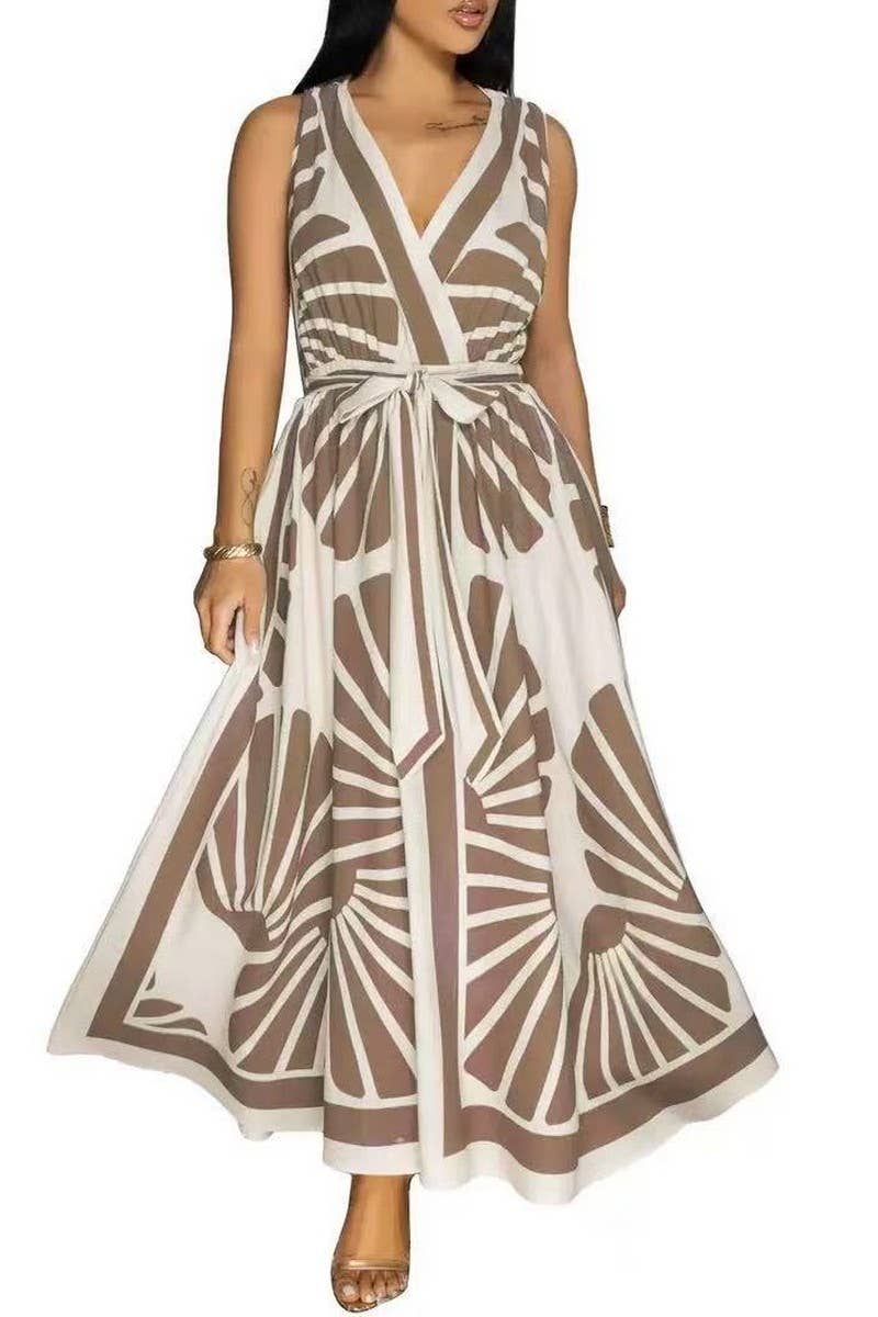 CWDMD5852_BOHO FLORAL V-NECK SLEEVELESS MAXI DRESS