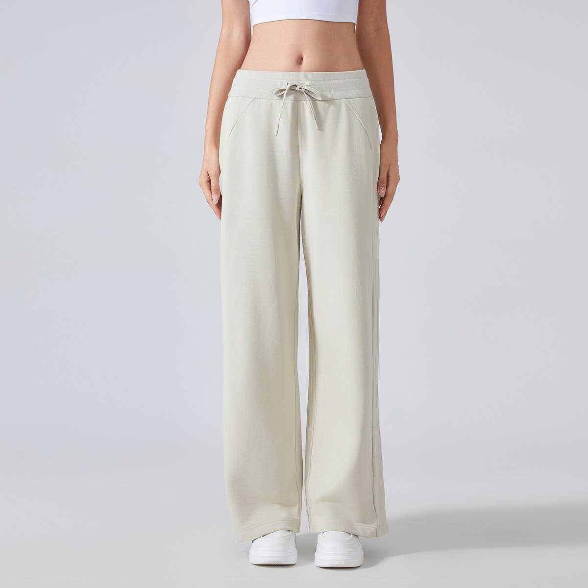 Women's High Waist Wide-Leg Sweatpants