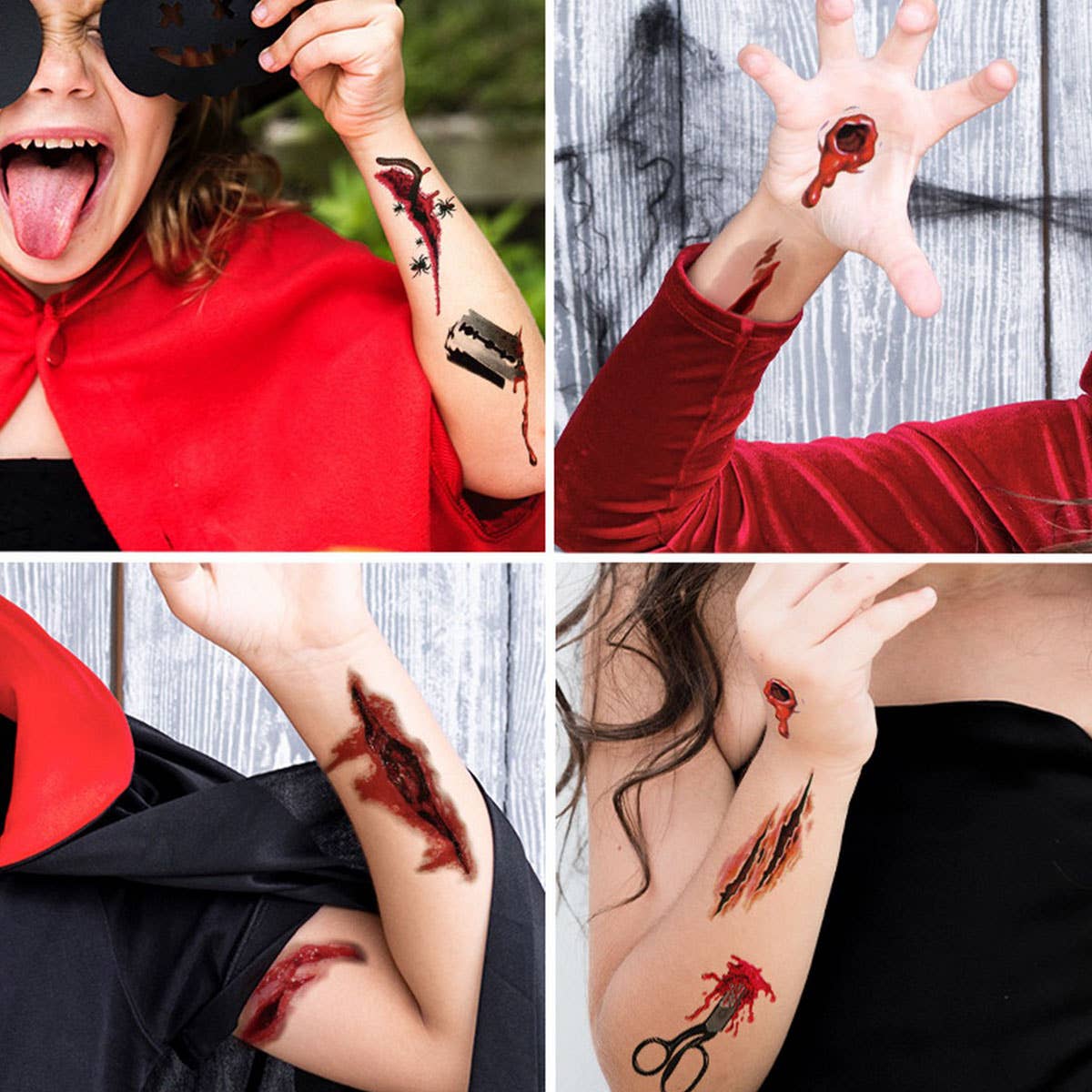 Halloween Fake Wounds ? Scary Scar Tattoos