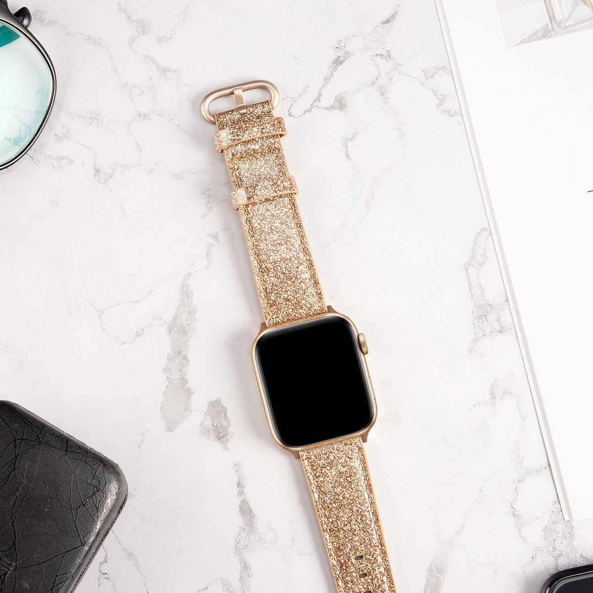 APPLE WATCH/IWATCH GLITTER CLASSIC BUCKLE STRAP_CWWW0082