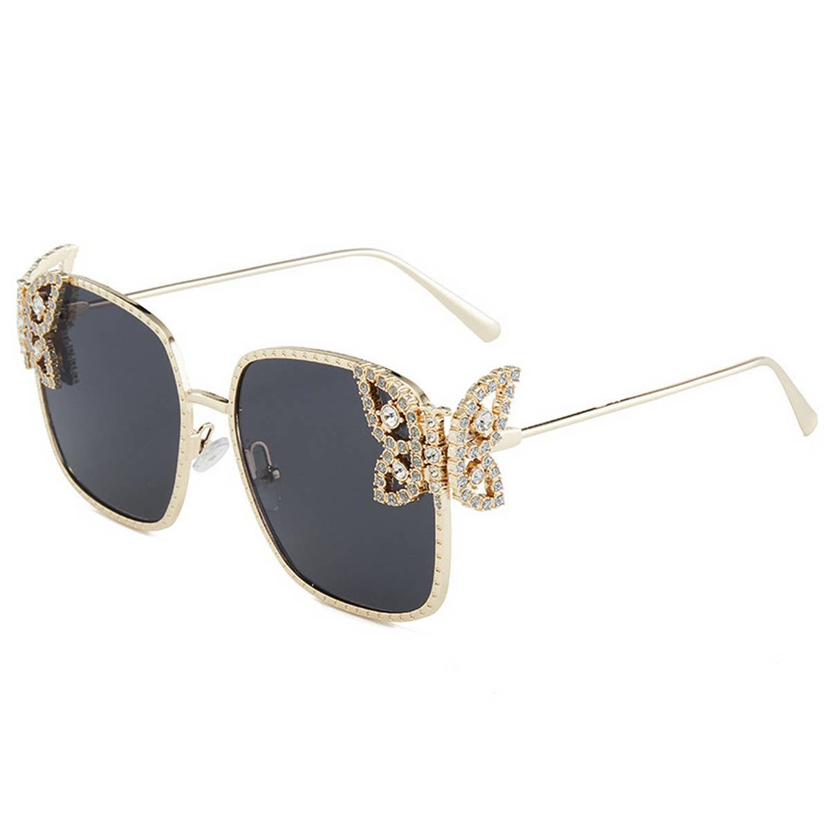 Luxury Rhinestone Butterfly Frame Sunglasses