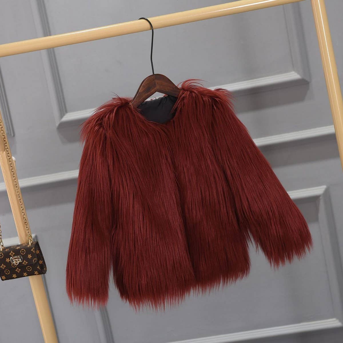 Women's Plus Size Fluffy Faux Fur Jacket