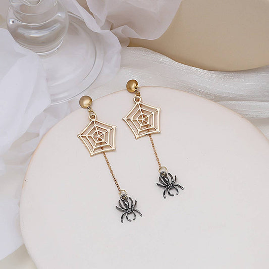 NEW PERSONALIZED SPIDER WEB HALLOWEEN EARRINGS