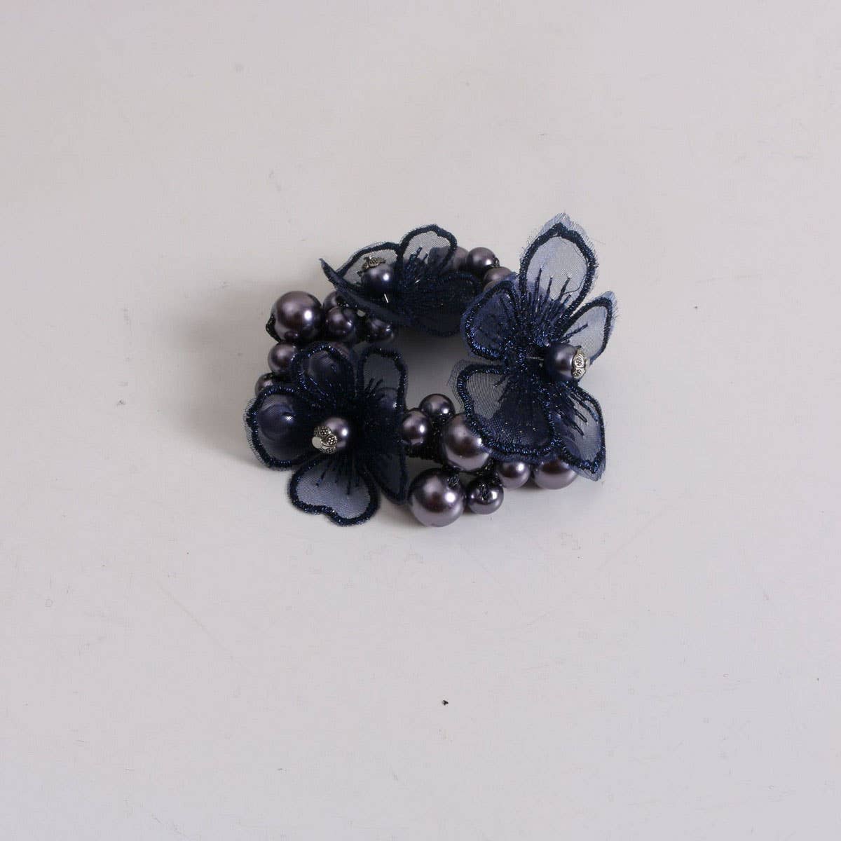 Boho Pearl Flower Hair Tie Elegant Fairy Style_CWAHA6781