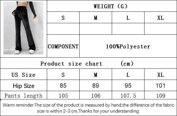 CWBLP1421_HIGH-WAISTED VELVET SLIM-FIT FLARED TROUSERS