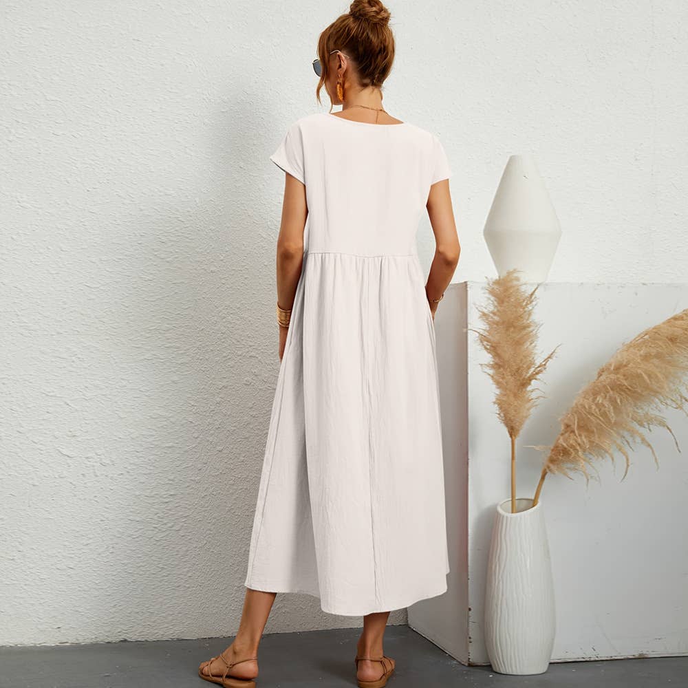 STYLISH AND ELEGANT LONG CASUAL DRESS