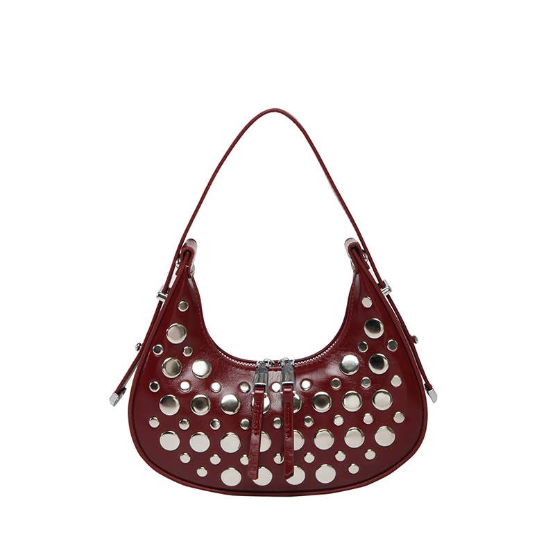Rivet fashionable casual single-shoulder bag