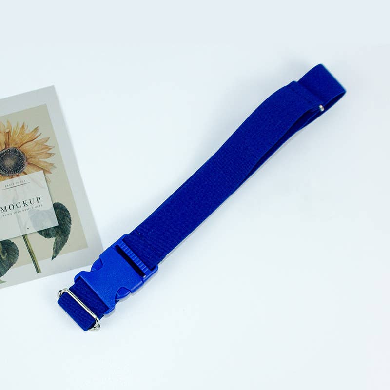 BUCKLE ADJUSTABLE SOLID COLOR BRAIDED BELT_CWABE0682