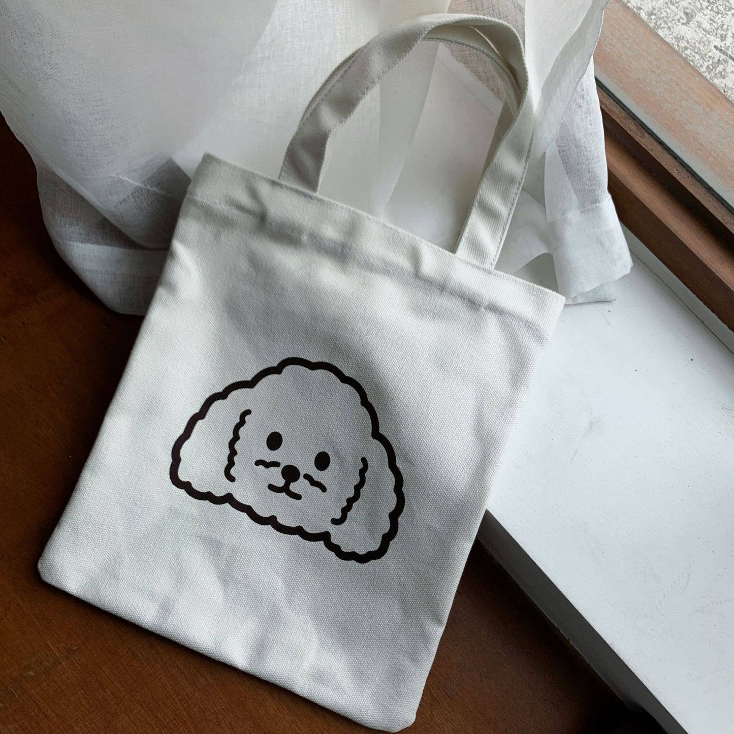 Cute Teddy dog canvas handbag
