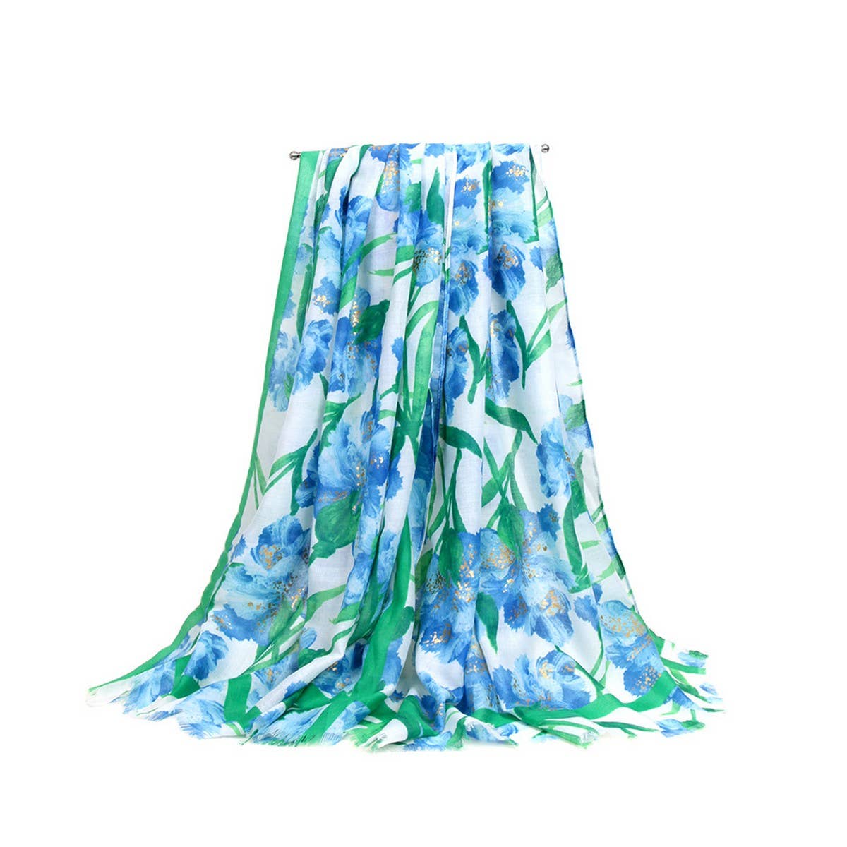 Floral Scarf - Lightweight Beach Wrap for Women