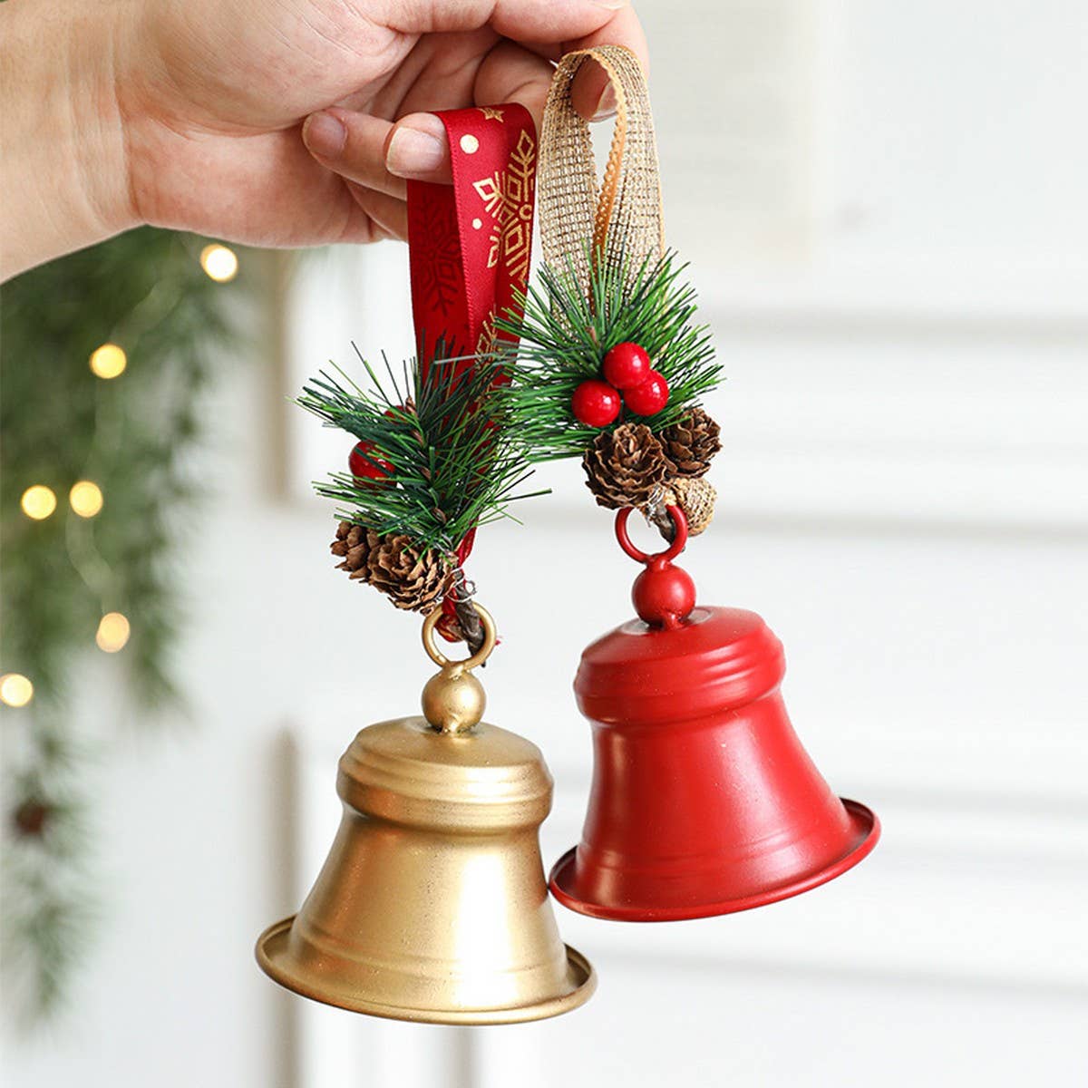 CWMM10376_CHRISTMAS METAL BELL ORNAMENTS CREATIVE DECOR PROP