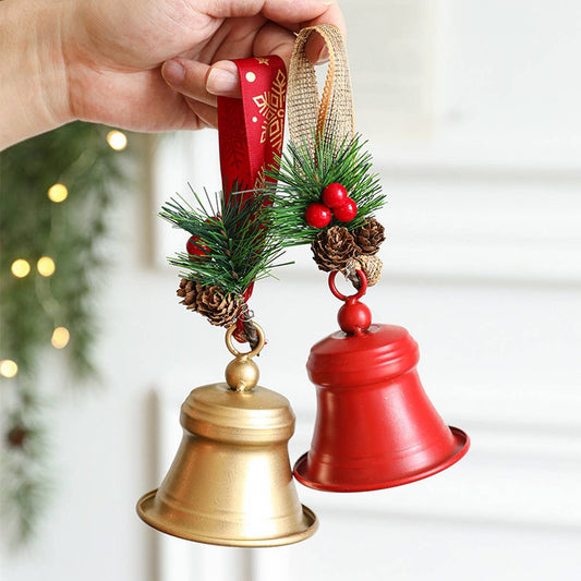 CWMM10376_CHRISTMAS METAL BELL ORNAMENTS CREATIVE DECOR PROP