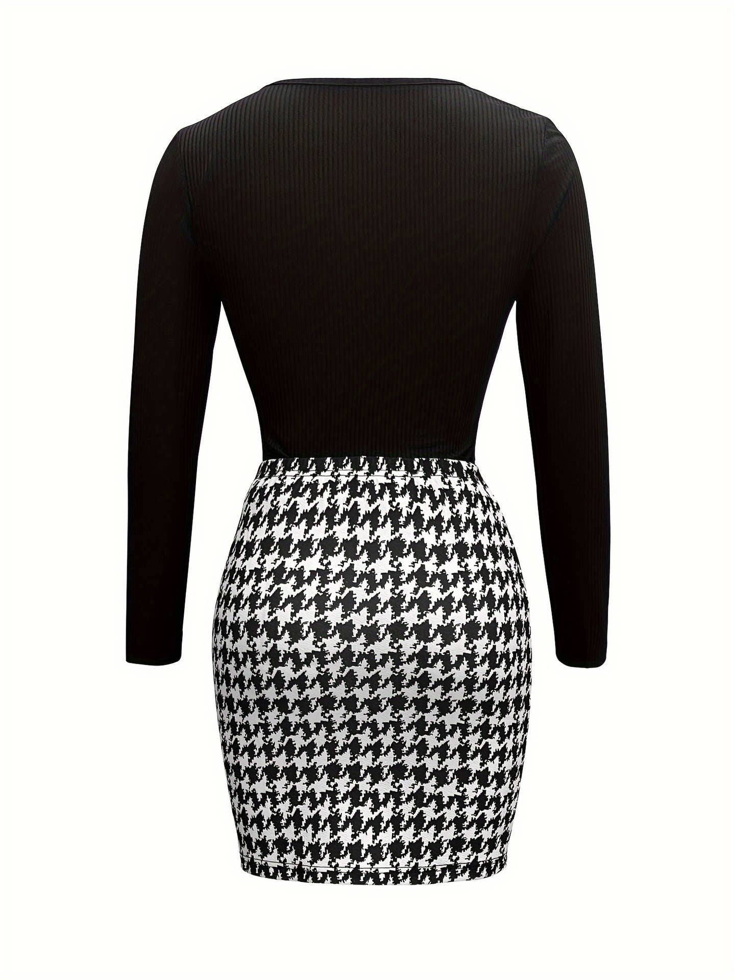 LONG-SLEEVED BASE PRINT WRAP HIP SKIRT SET