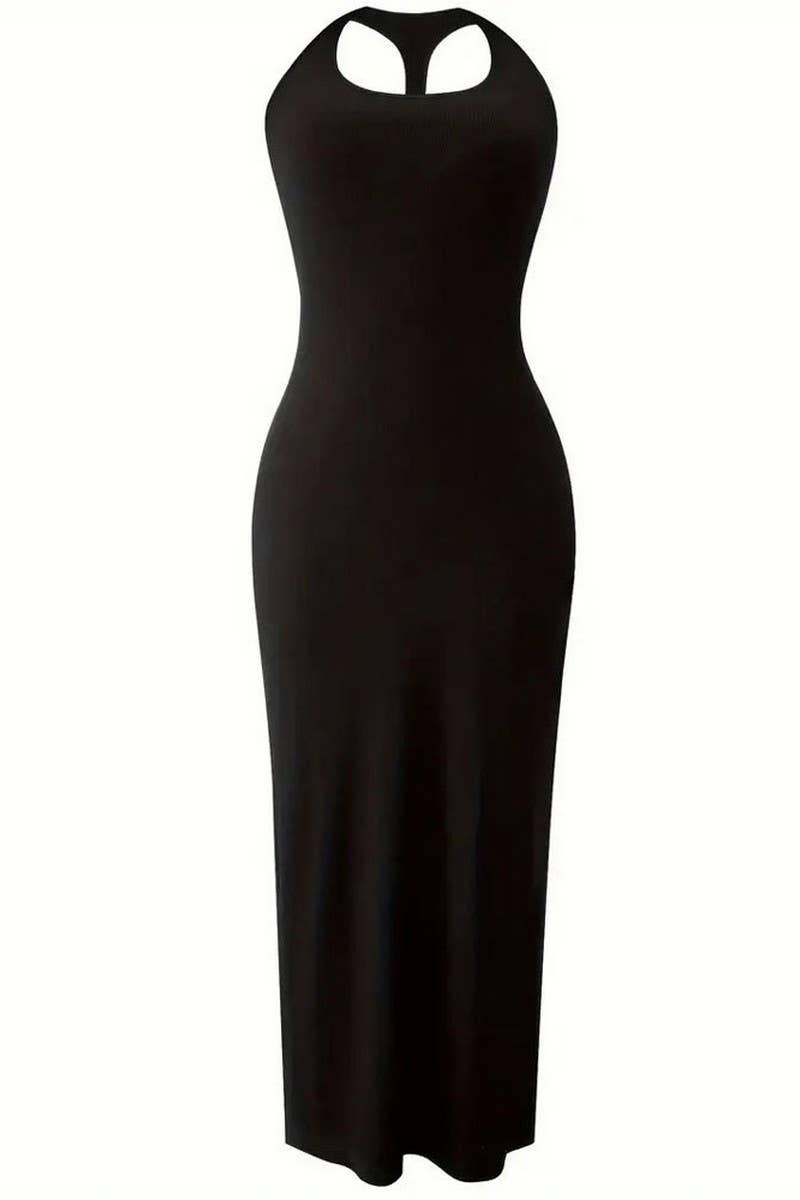 CWDHL0790_SUMMER U-NECK HOLLOW OFF-SHOULDER SEXY HIP DRESS