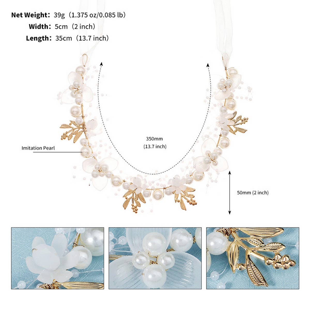 VINTAGE PEARL BRIDAL HAIR ACCESSORIES