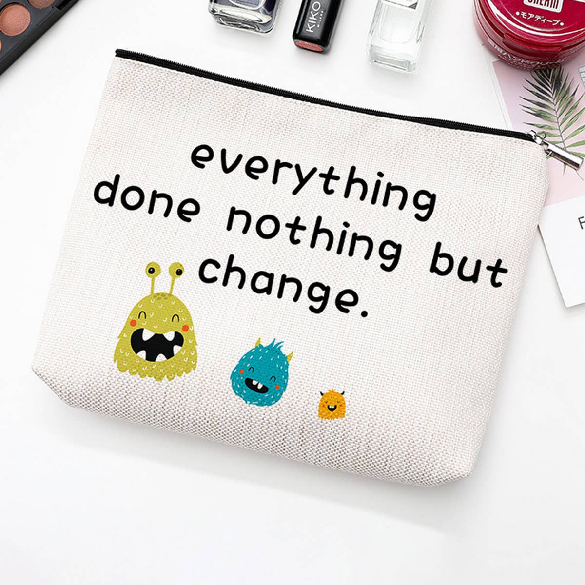 SIMPLE TOILETRIES PRINTED COSMETIC BAG_CWAB1785