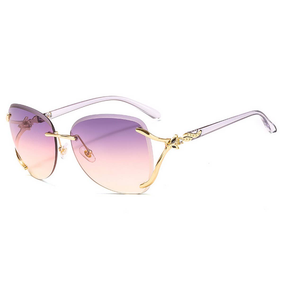 Fox Head Rimless Fashion Sunglasses for Women
