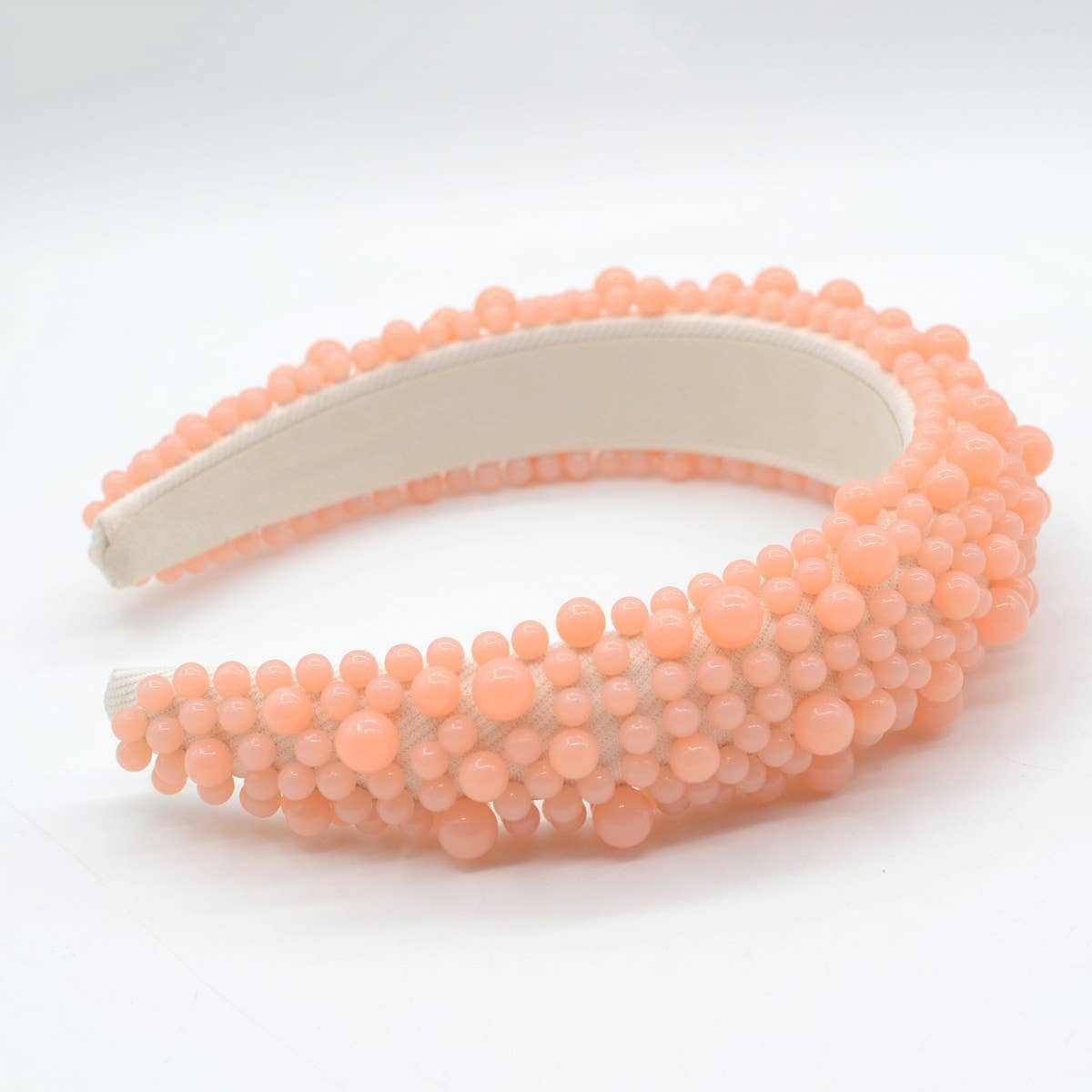 WOMAN FASHION HANDMADE PEARL HAIR HOOP_CWAHA0354