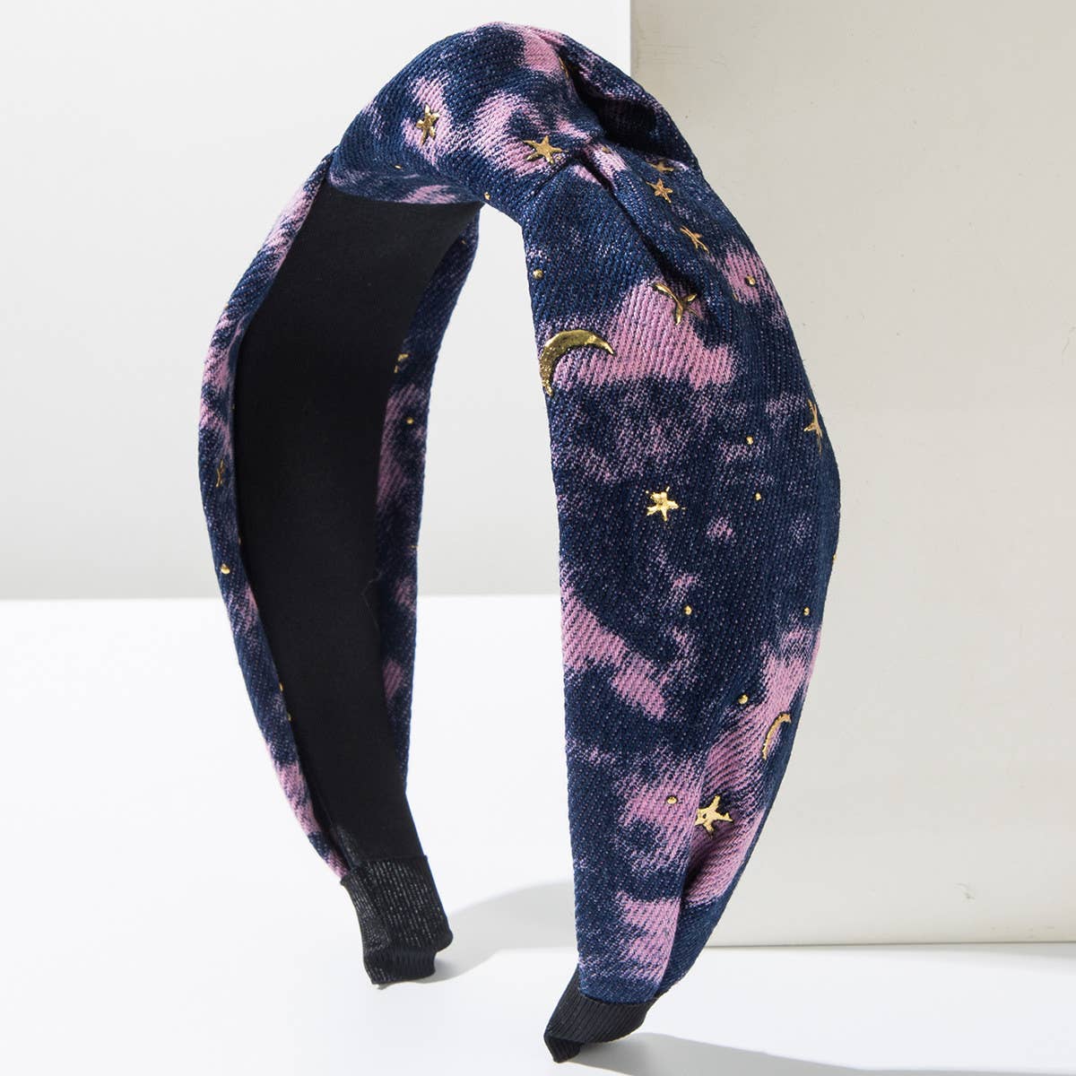 NEW TIE-DYE DENIM HEADBAND_CWAHA1983