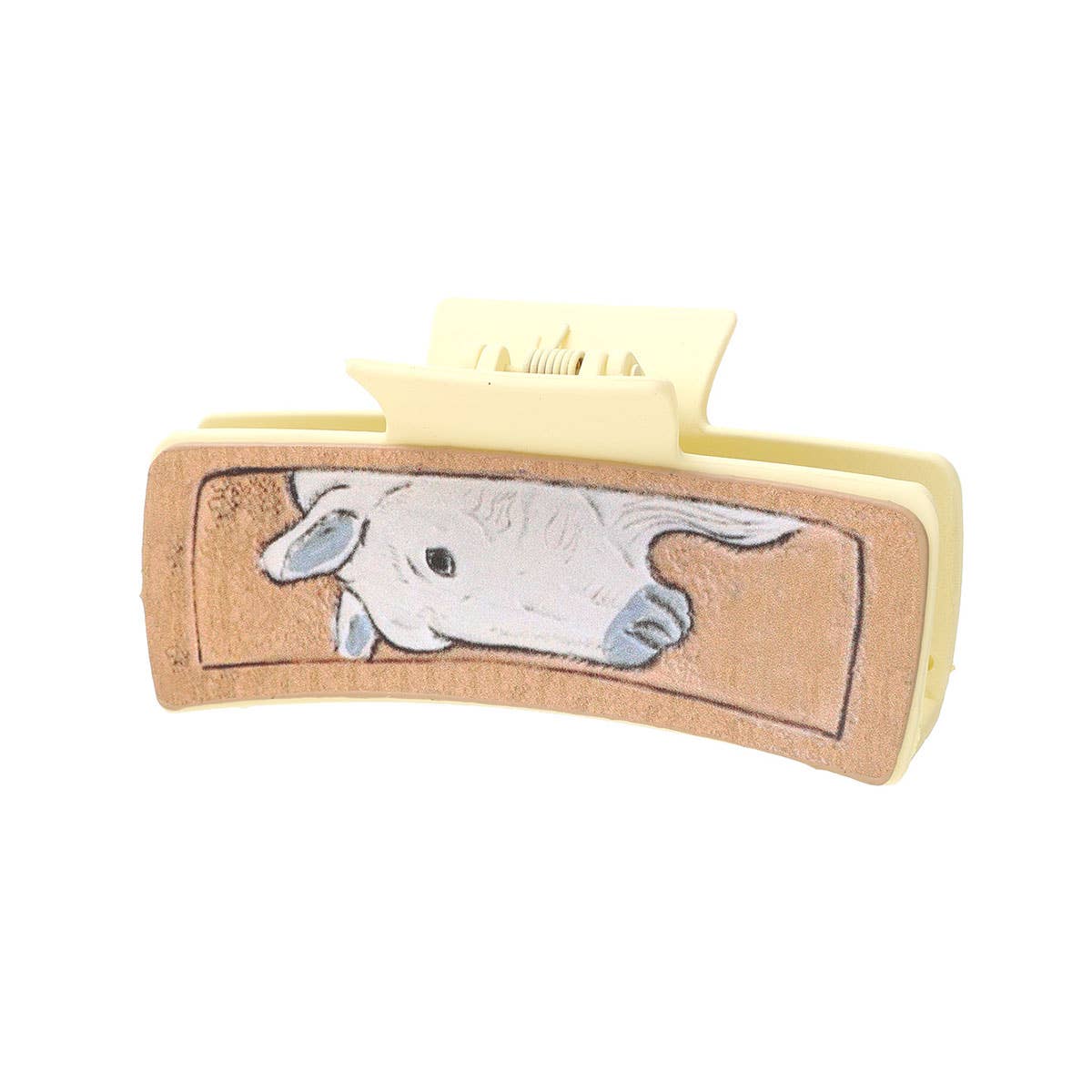 HORSE HEAD PATTERN LEATHER WESTERN HAIR CLAW CLIPS