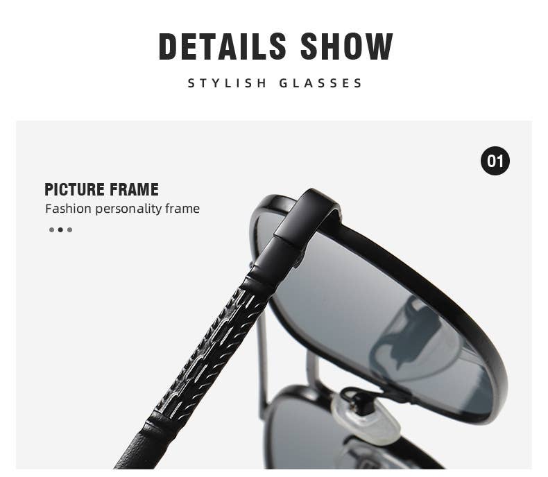 FLAT TOP FRAME SQUARE SUNGLASSES