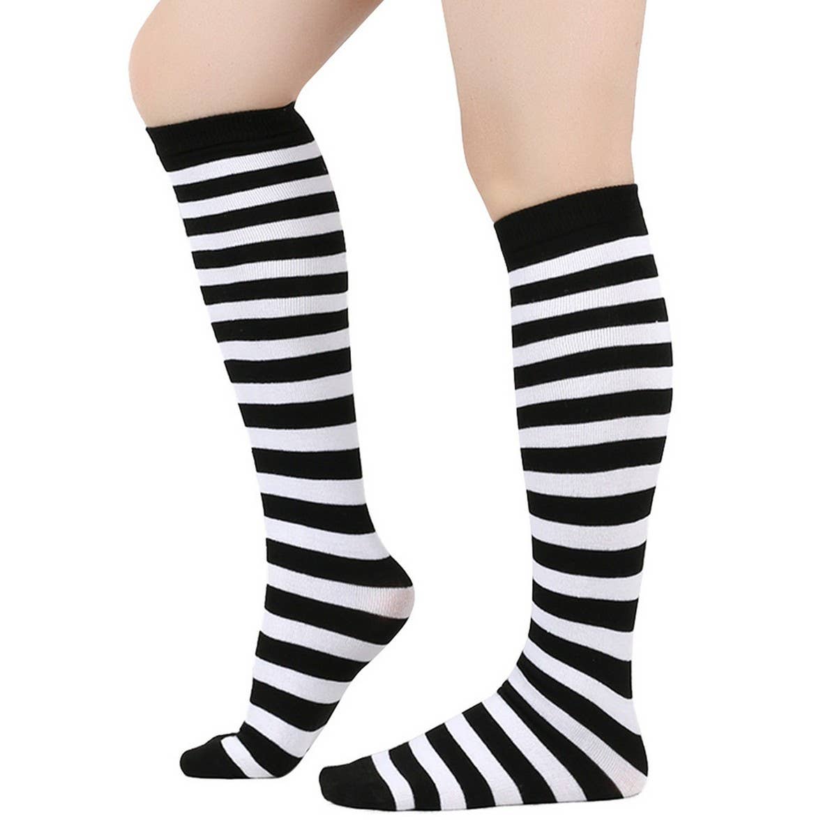 CWMM10073_STRIPED KNEE-HIGH SOCKS FOR CHRISTMAS