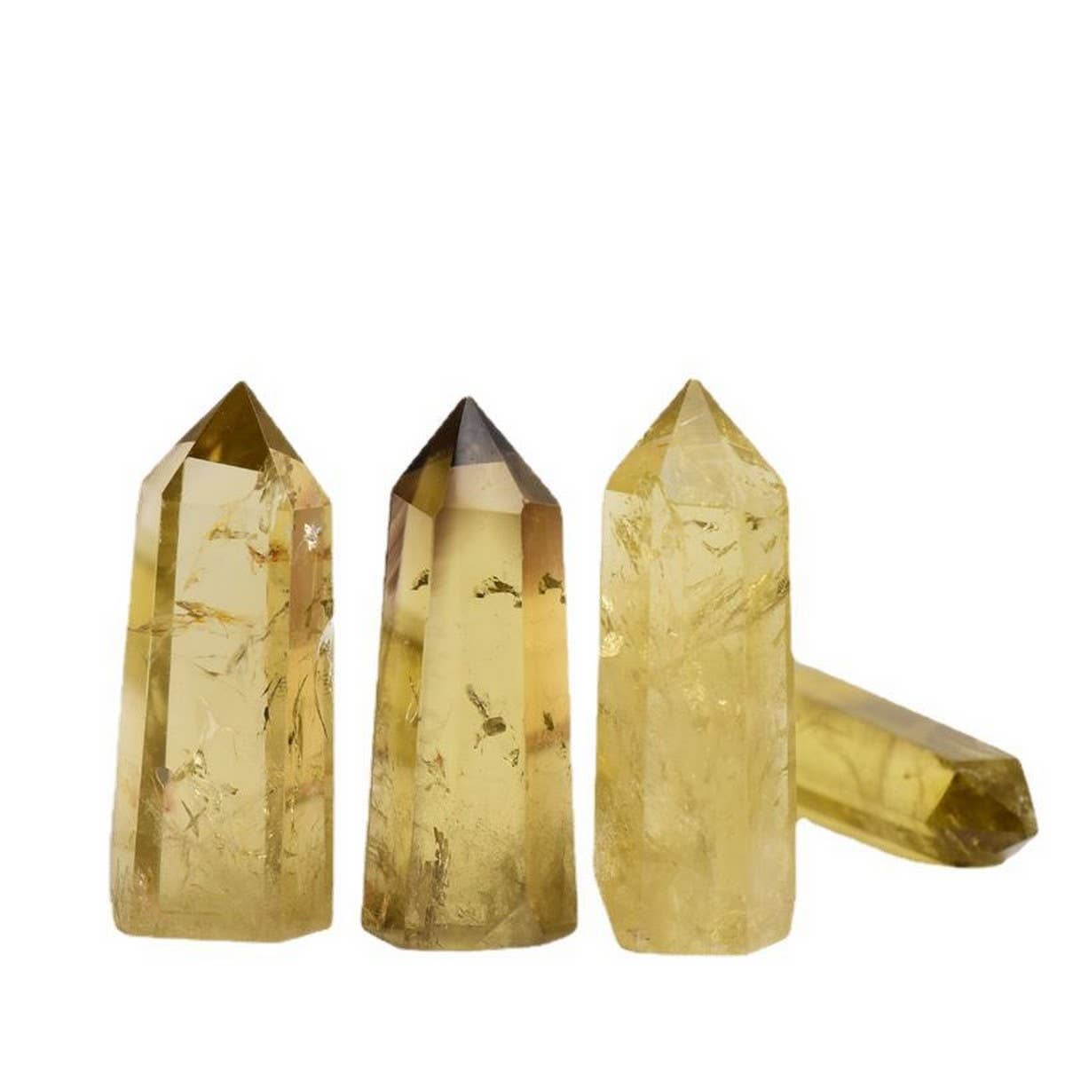 Natural Citrine Point Crystal Tower