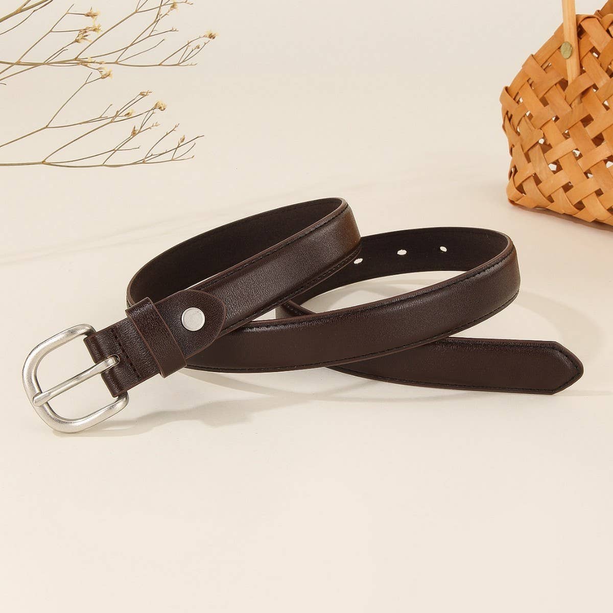 Simple Edge Belt for Business Pants and Jeans_CWABE1244