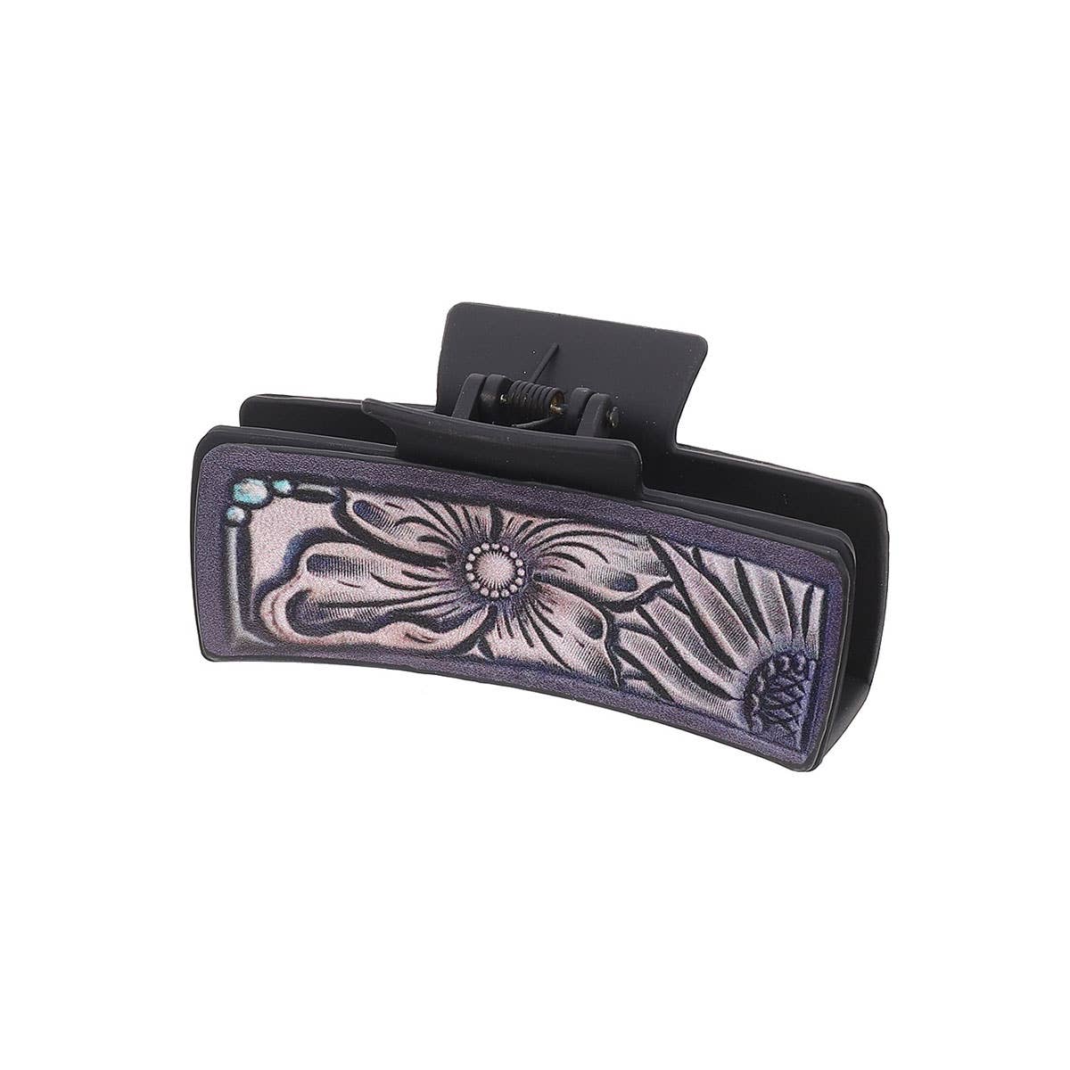 Western Cactus Sunflower Hair Claw - Cowgirl Style