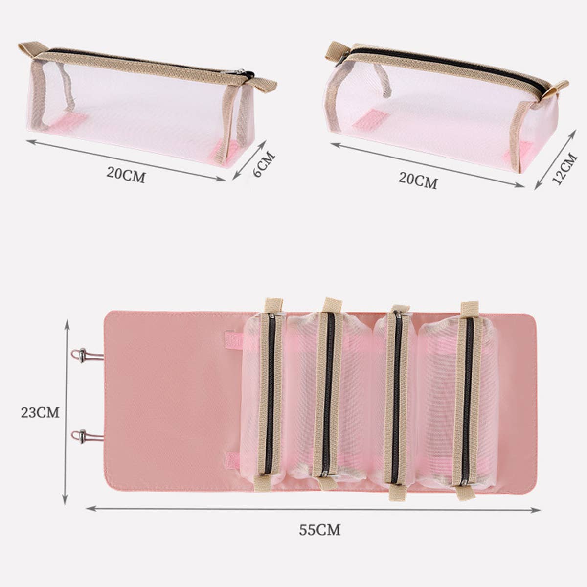 FOLDABLE PORTABLE MAKEUP ORGANIZER FOR TRAVEL_CWAB0551