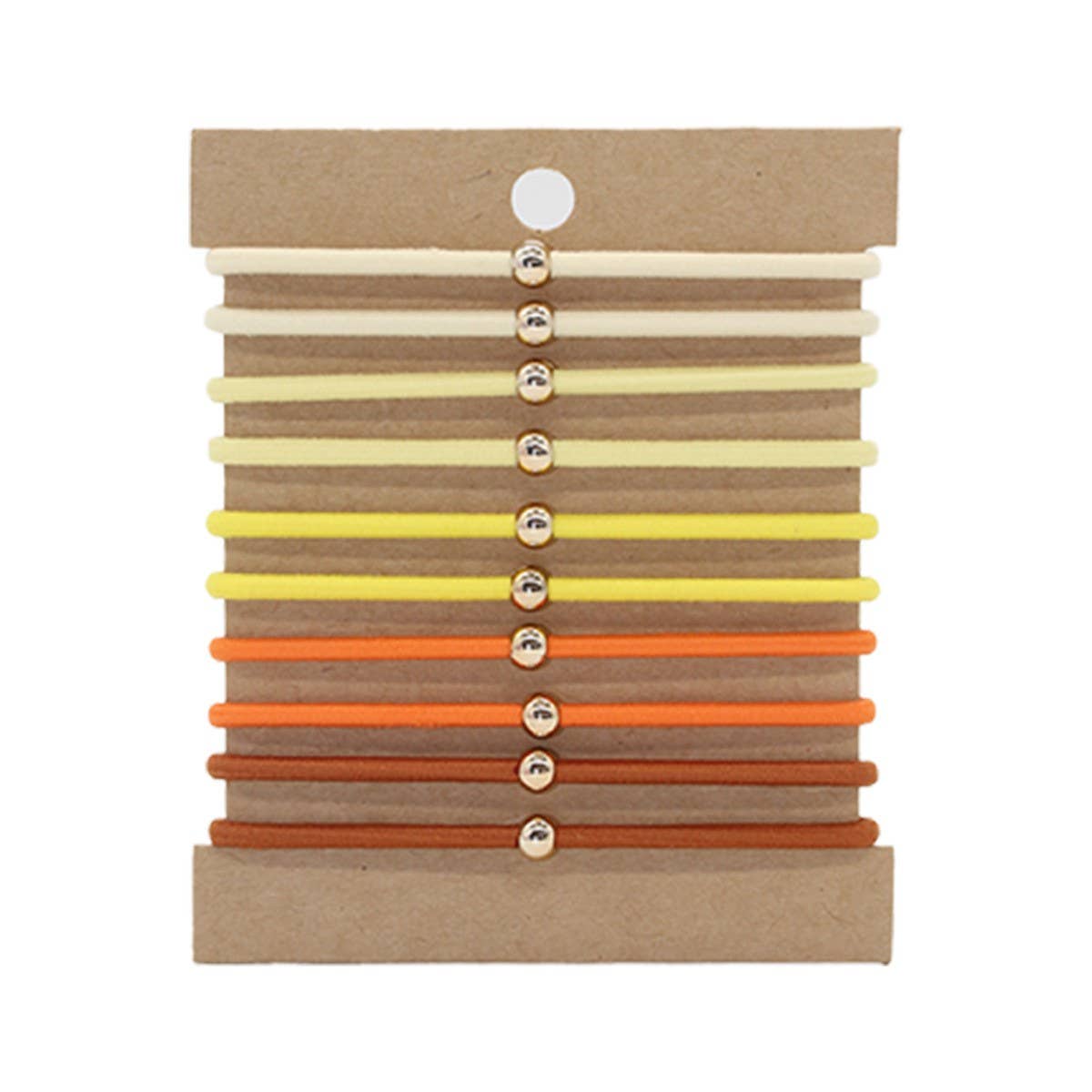 10 CLIP-ON THREADED HAIR SCRUNCHIES_CWAHA2723