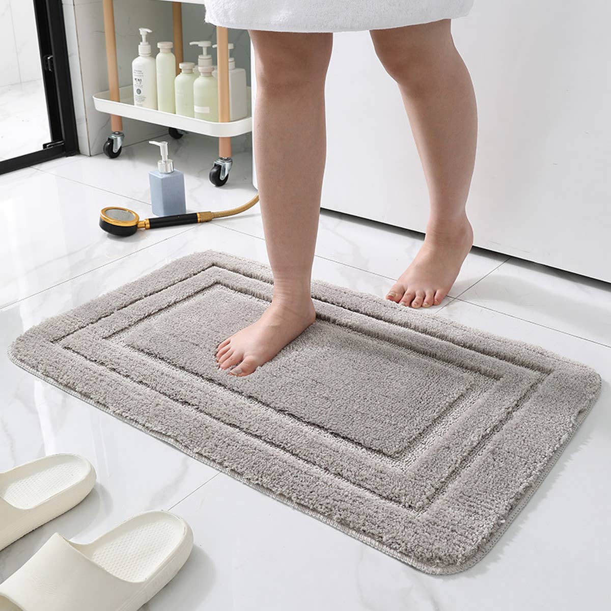NEW ABSORBENT U-SHAPED BATHROOM MAT