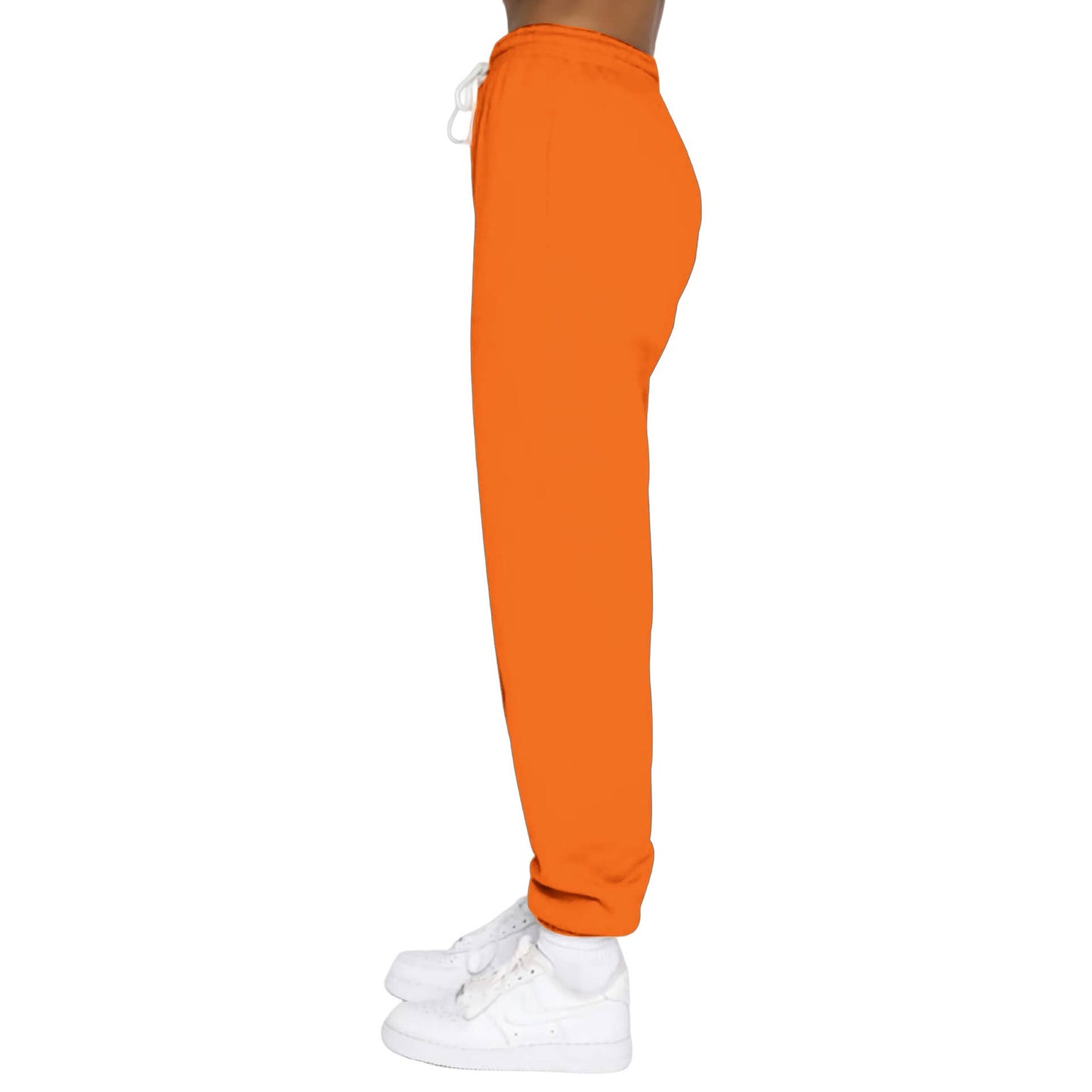 Solid-color zipper sweatshirt and sweatpants set