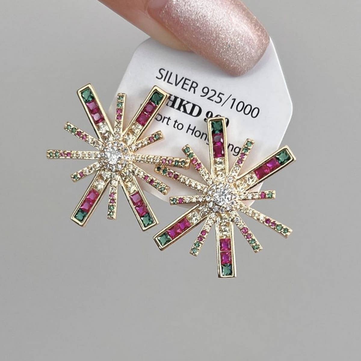 PERSONALIZED FIREWORKS EARRINGS_CWAJE1518