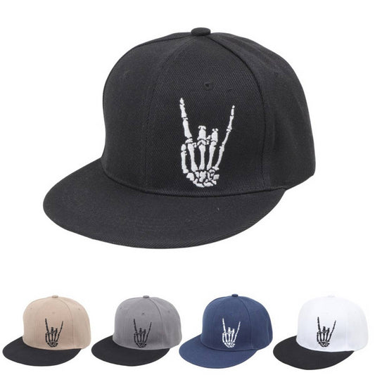 NEW SKULL FINGER EMBROIDERED BASEBALL CAP_CWAH1130