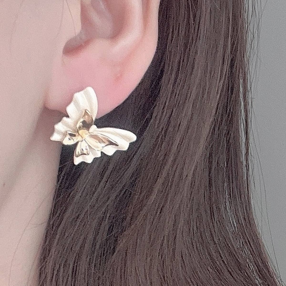 EXQUISITE DOUBLE LAYER BUTTERFLY EARRINGS_CWAJE2038