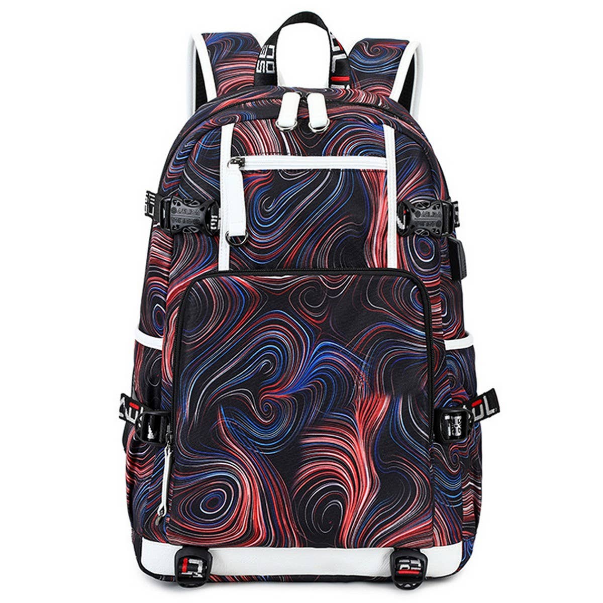 Backpacks for School ??Graffiti Print Travel Bag_CWAB5515