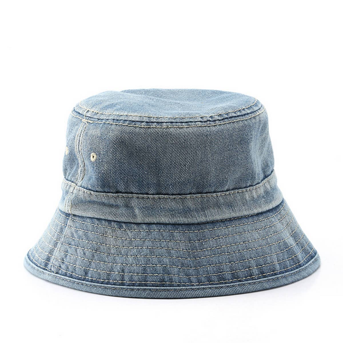 CWAH3202_CASUAL DENIM FASHION SUN PROTECTION BUCKET HAT